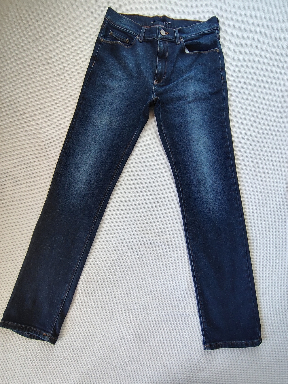 Mott & Bow Men's Dark Blue Slim Fit Jeans Size 30